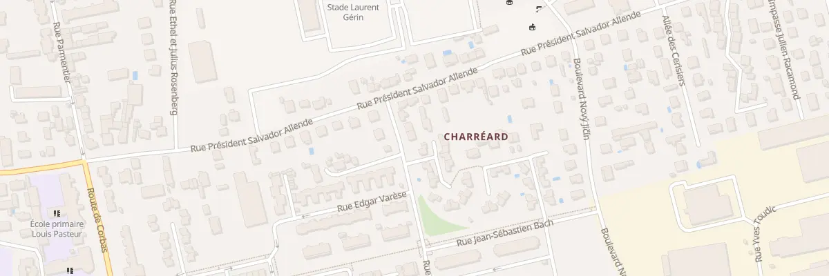 Plan du 5 Rue Bela Bartok à Vénissieux