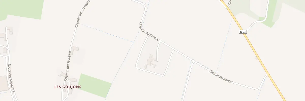 Plan du 5352 Les Goujons à Allex