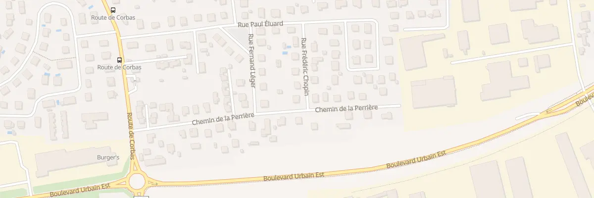 Plan du 10 Rue Frédéric Chopin à Vénissieux