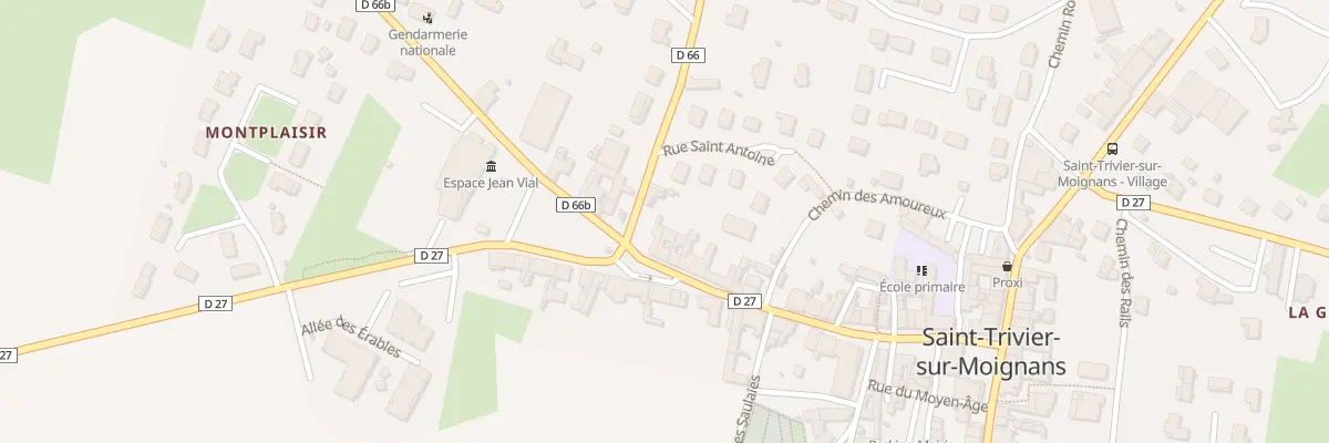 Plan du 274 Rue de la République à Saint-Trivier-sur-Moignans