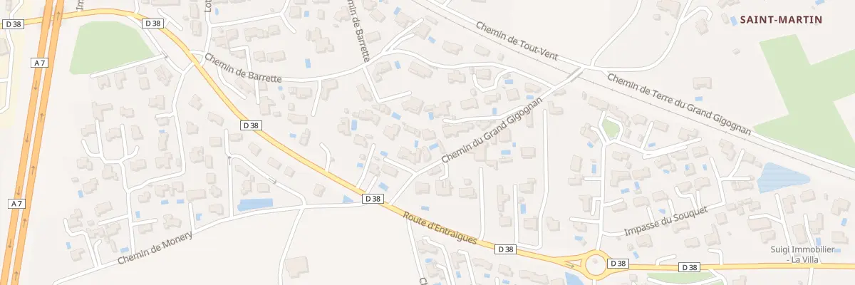 Plan du 87 Che du Grand Gigognan à Sorgues