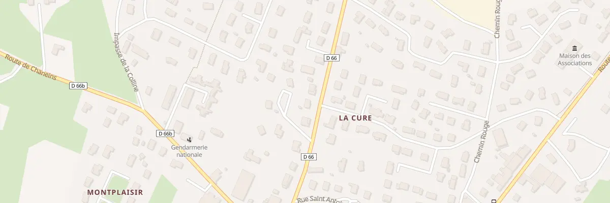Plan du 247 Rte de Baneins à Saint-Trivier-sur-Moignans