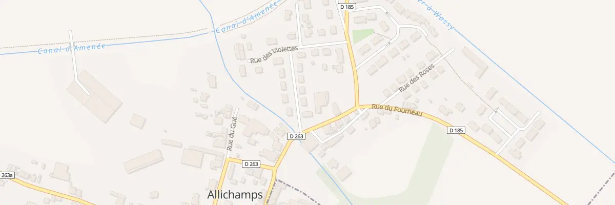 Plan du 99 Rue des Violettes à Allichamps