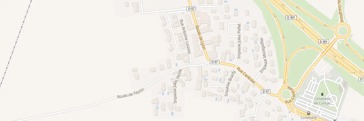 Plan du 8 Rte de Feyzin à Corbas