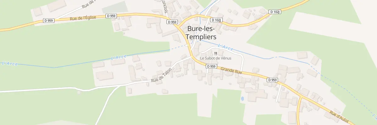Plan du 1 Rue de Talon à Bure-les-Templiers