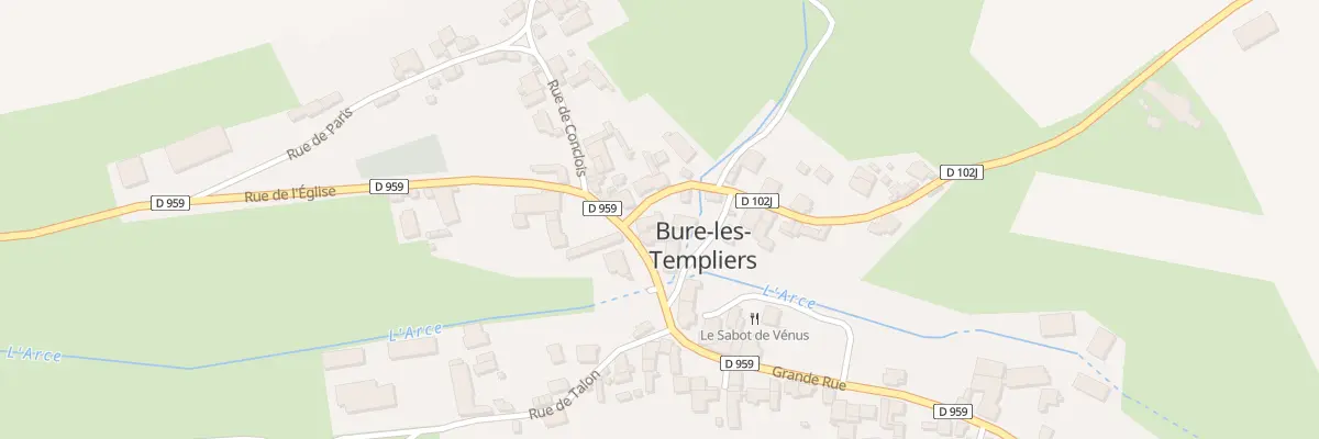 Plan du 3 Gr Grande Rue à Bure-les-Templiers