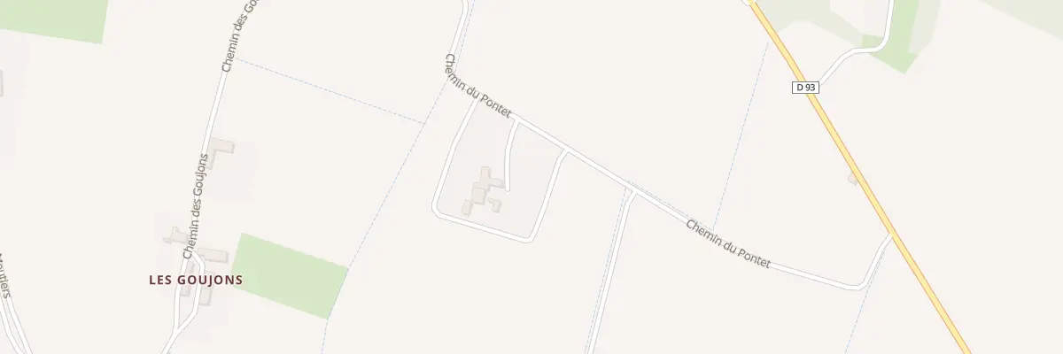 Plan du 9000 Che du Pontet à Allex