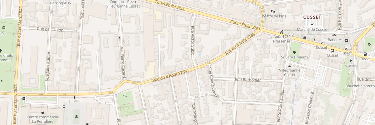 Plan du 219 Rue du Quatre Aout à Villeurbanne