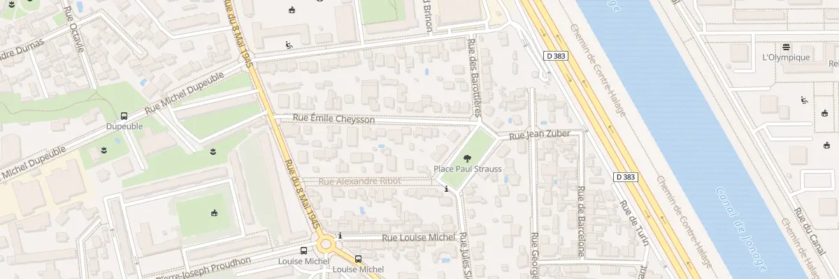 Plan du 16 Rue Emile Cheysson à Villeurbanne