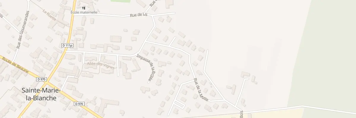 Plan du 10 Rue de la Motte à Sainte-Marie-la-Blanche