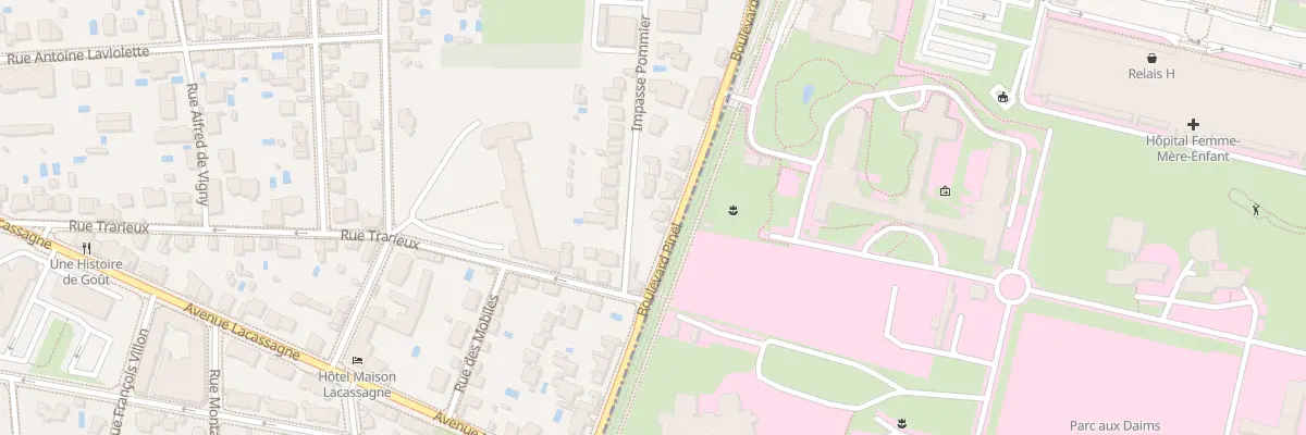Plan du 68 Bd Pinel à Lyon 3e Arrondissement