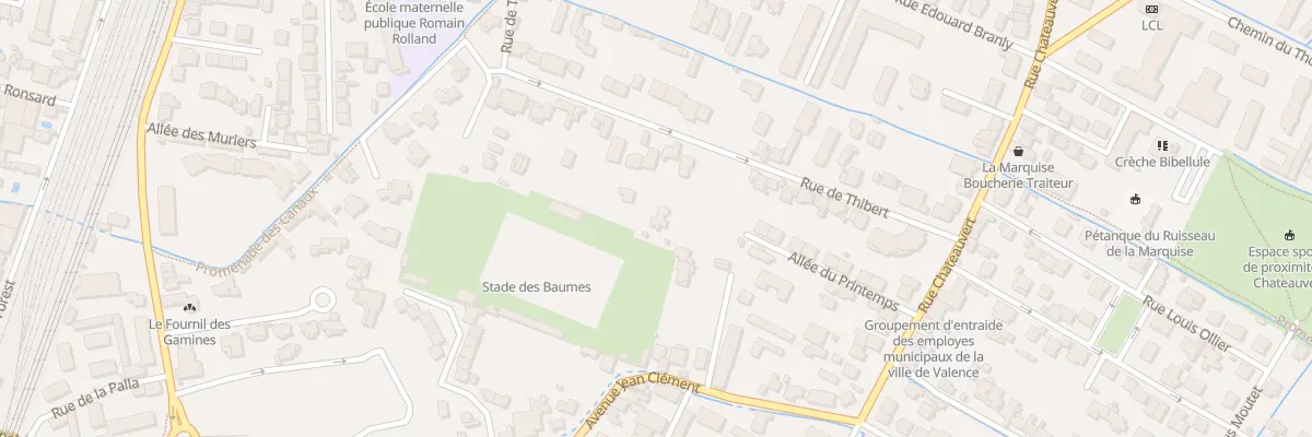 Plan du 62A Rue de Thibert à Valence