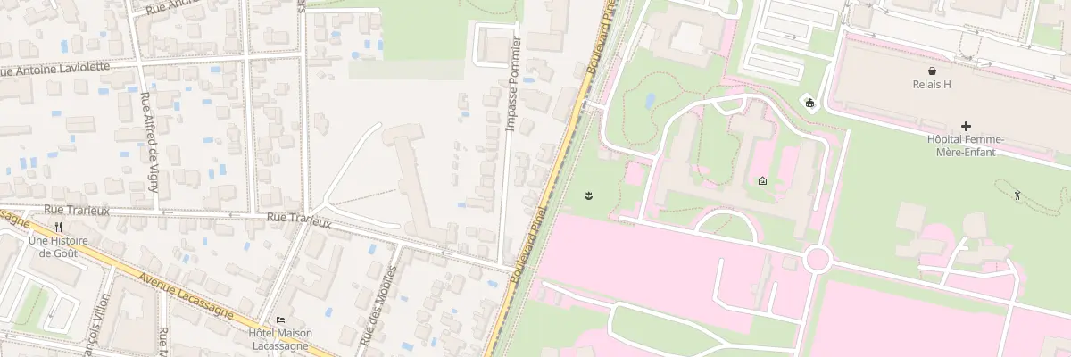 Plan du 62B Bd Pinel à Lyon 3e Arrondissement