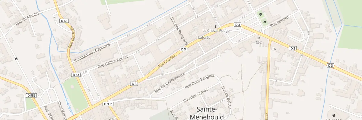 Plan du 40 Rue Chanzy à Sainte-Menehould