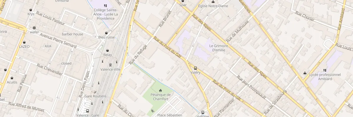 Plan du 20 Rue du Pont du Gat à Valence