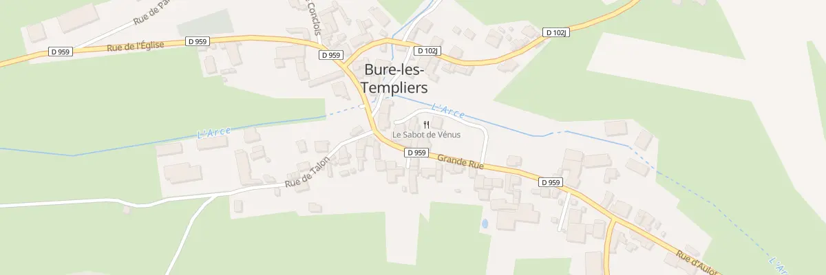 Plan du 9 Gr Grande Rue à Bure-les-Templiers