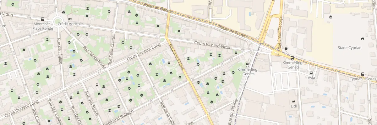 Plan du 13 Bd Pinel à Lyon 3e Arrondissement