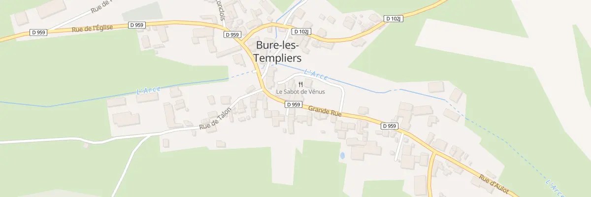 Plan du 11 Gr Grande Rue à Bure-les-Templiers