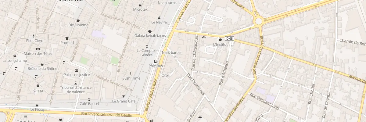 Plan du 5 Rue Faventines à Valence
