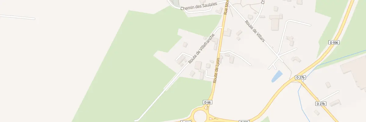 Plan du 200 Rte de Villefranche à Saint-Trivier-sur-Moignans
