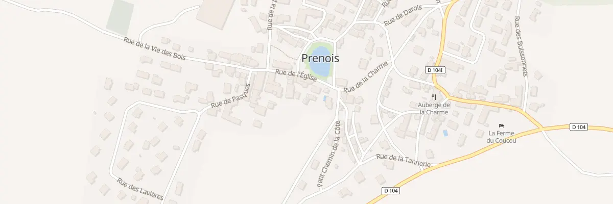Plan du 20 Rue de l’Eglise à Prenois