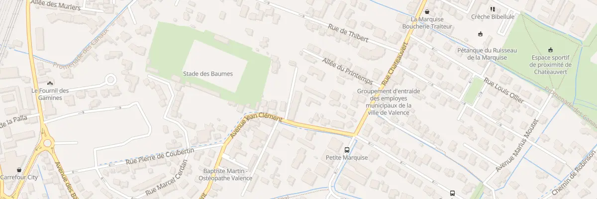 Plan du 20B Av Jean Clément à Valence