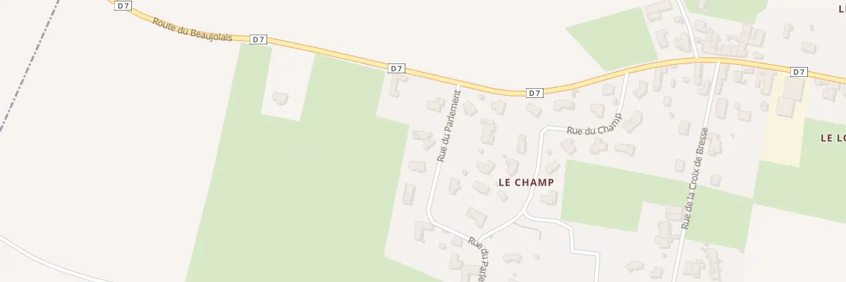Plan du 421 Rue du Parlement à Dompierre-sur-Chalaronne
