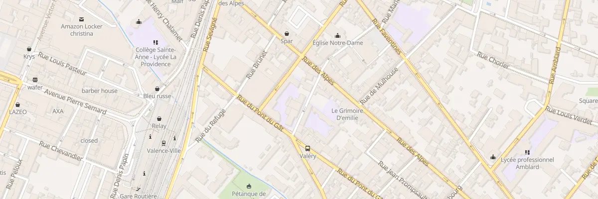 Plan du 24 Rue Julien Veyrenc à Valence