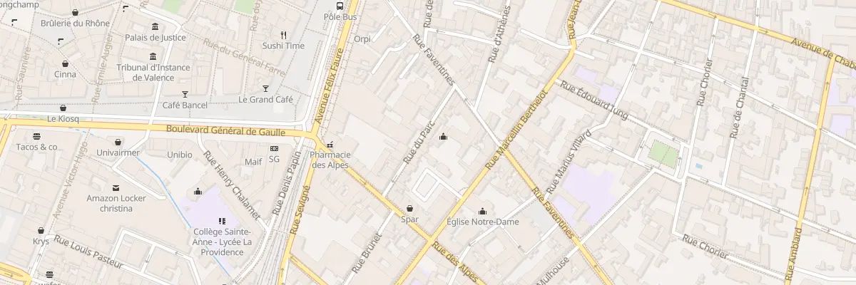 Plan du 9 Rue du Parc à Valence