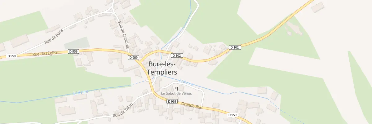Plan du 2 Rue de Champey à Bure-les-Templiers