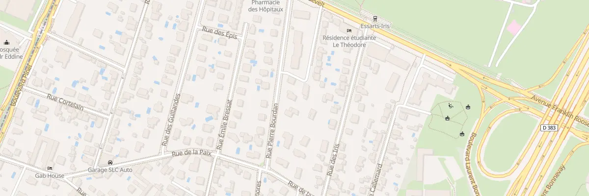 Plan du 17 Rue Pierre Bourdan à Bron