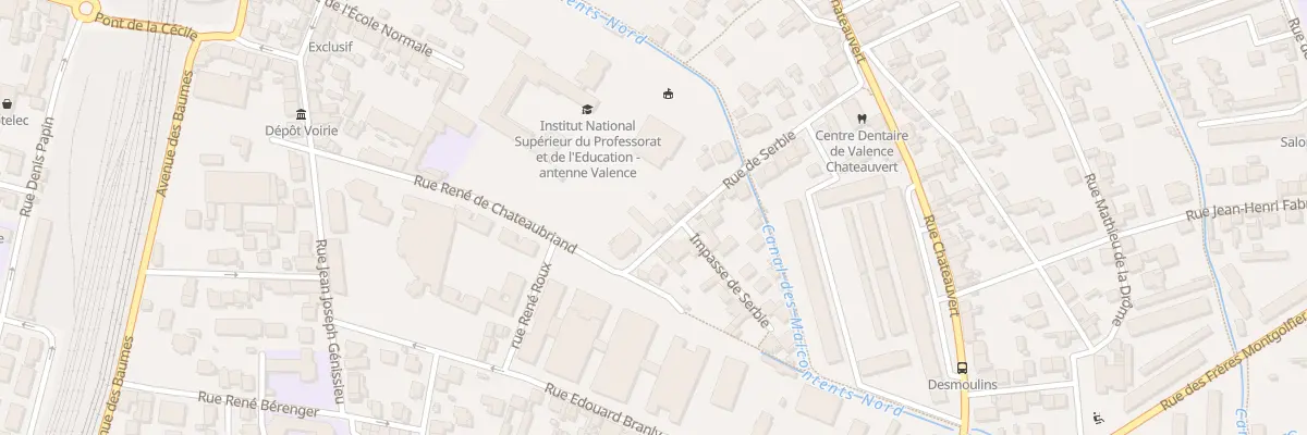 Plan du 30 Rue de Serbie à Valence