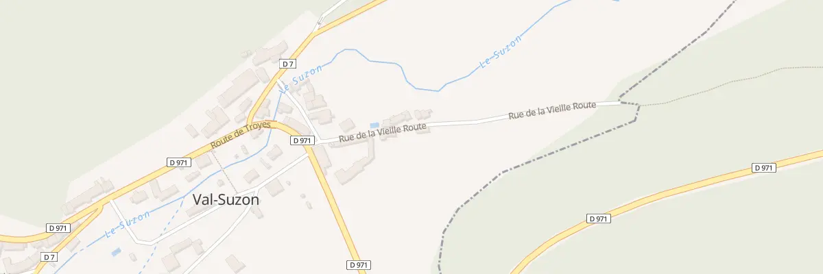 Plan du 9012 Rue de la Vieille Route à Val-Suzon