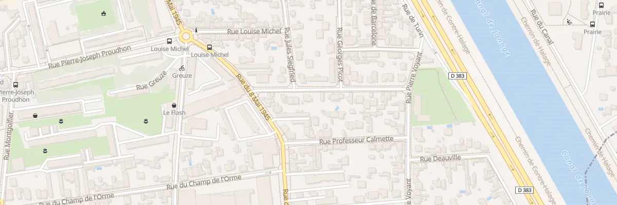 Plan du 10 Rue de Mulhouse à Villeurbanne