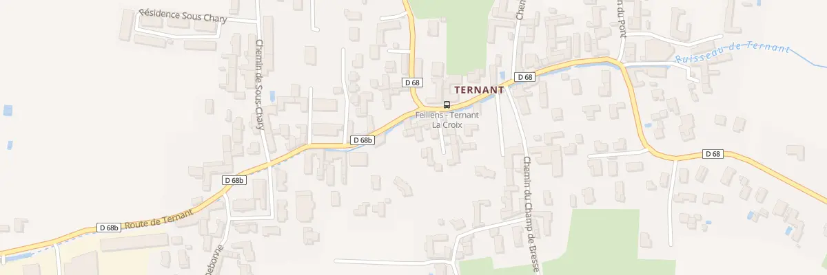 Plan du 894 Rte de Ternant à Feillens