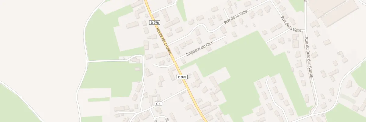 Plan du 2 Imp du Clos à Épervans