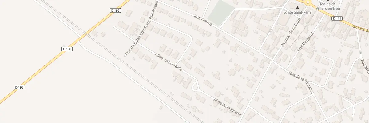 Plan du 12 All de la Prairie à Villiers-en-Lieu