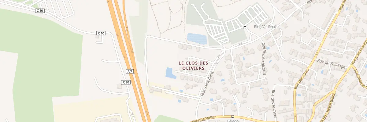Plan du 91 Rue de la Picholine à Vedène