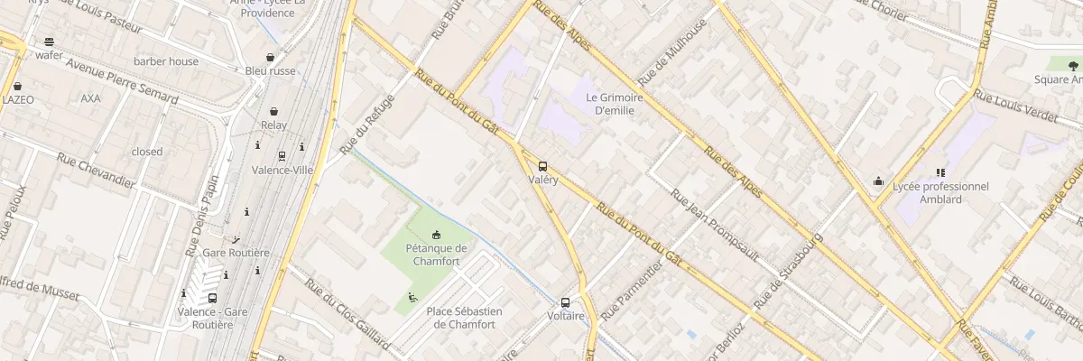 Plan du 24 Rue du Pont du Gat à Valence