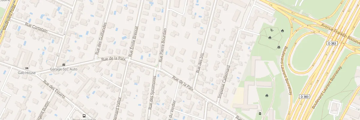 Plan du 25 Rue Pierre Bourdan à Bron