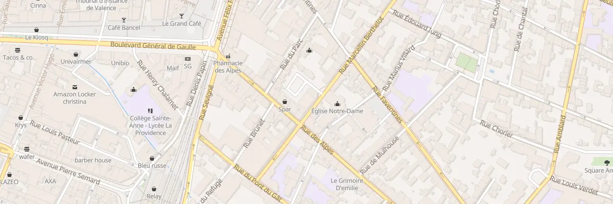 Plan du 52 Rue Berthelot à Valence