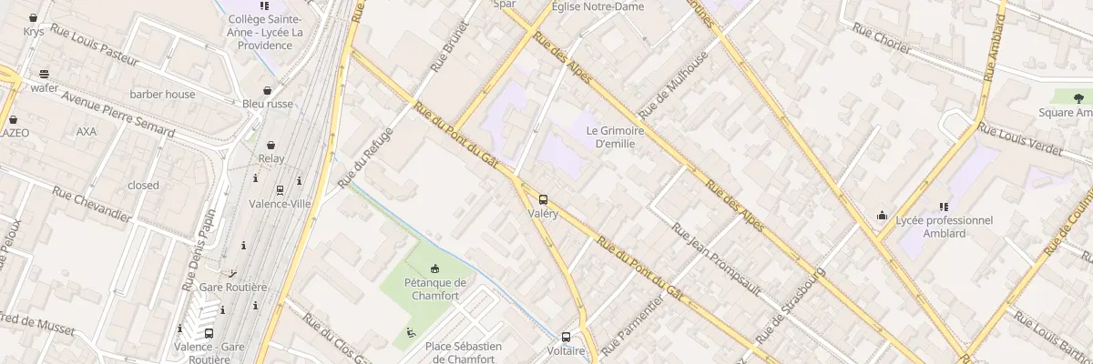 Plan du 37 Rue du Pont du Gat à Valence