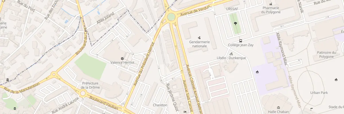 Plan du 32 Av Sadi Carnot à Valence