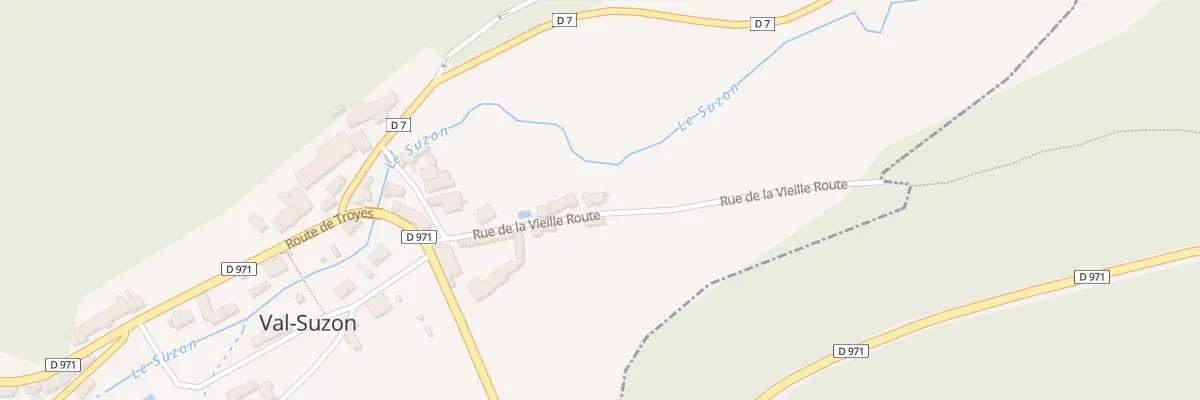 Plan du 9011 Rue de la Vieille Route à Val-Suzon