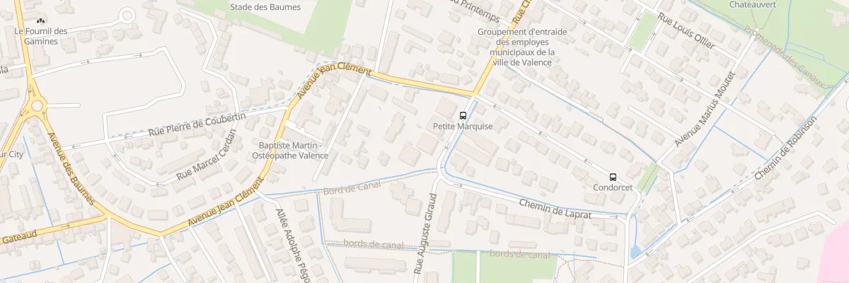 Plan du 8 Che de Laprat à Valence