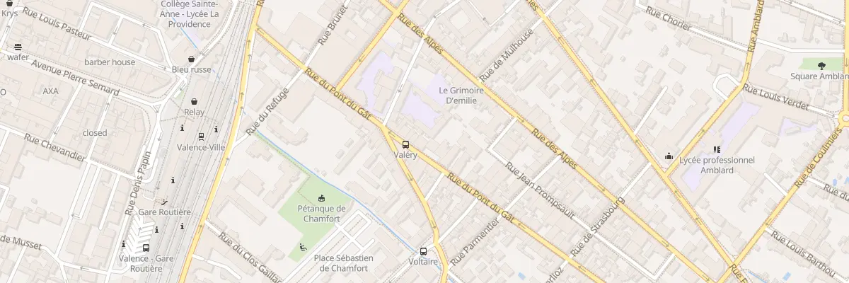 Plan du 45 Rue du Pont du Gat à Valence