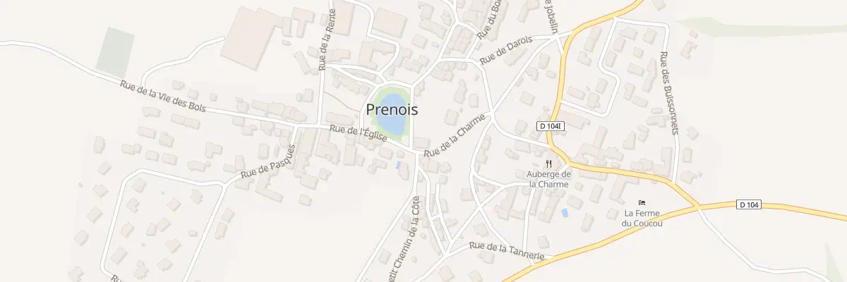 Plan du 1 Rue de la Charme à Prenois
