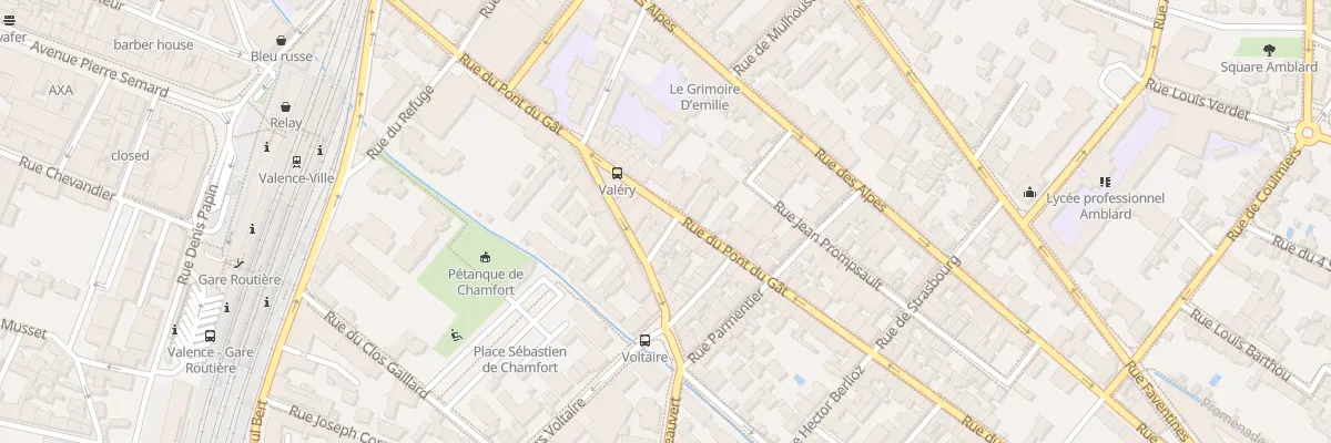 Plan du 34 Rue du Pont du Gat à Valence