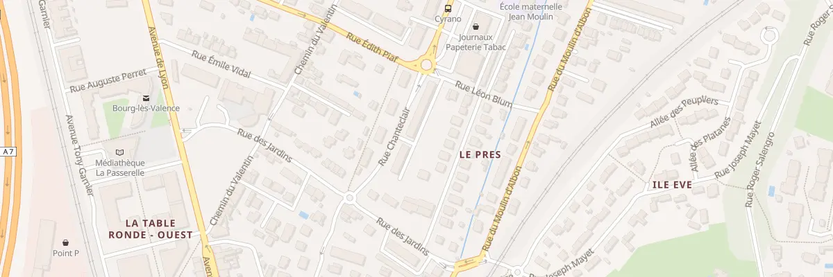 Plan du 8 Rue Chanteclair à Bourg-lès-Valence