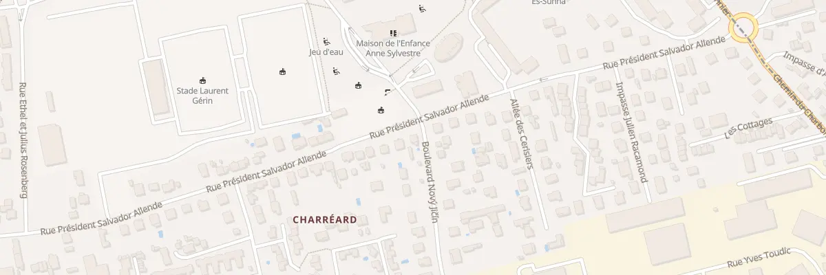 Plan du 60 Rue Pdt Salvador Allende à Vénissieux